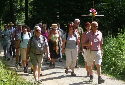Ökumenischer Pilgertag am 06.07.2013 auf dem St.-Jost-Pilgerweg in Fischbachtal